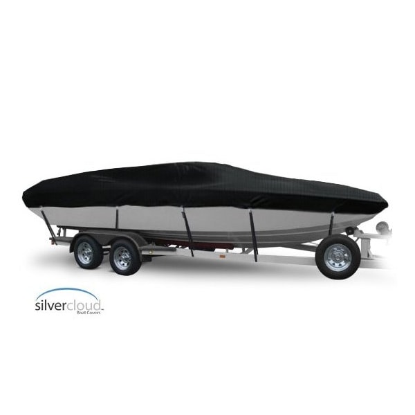 Eevelle Silvercloud Boat Cover PERFORMANCE BOAT Inboard 19' 6in. L 96in. W Black SCPERF1996-BLK - main